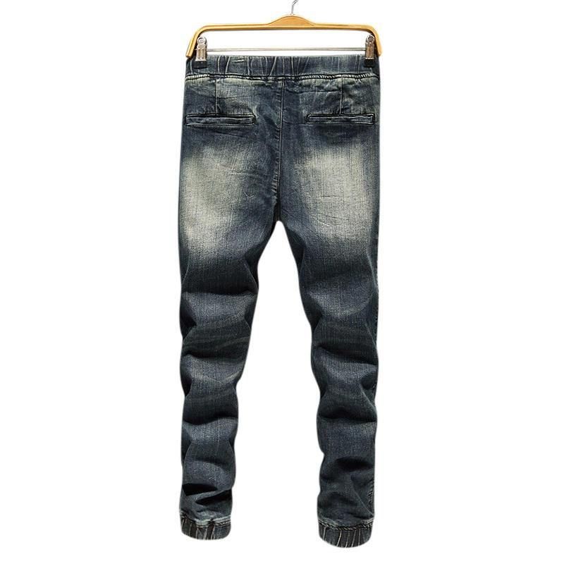 Uformell Snøring Ripped Washed Harem Jeans For Men