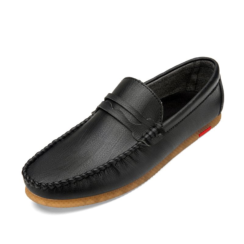 Menn Mikrofiber Pustende Komfortabel Bunn-Slip-On-Kjøreloafers Uformelle Skinnsko