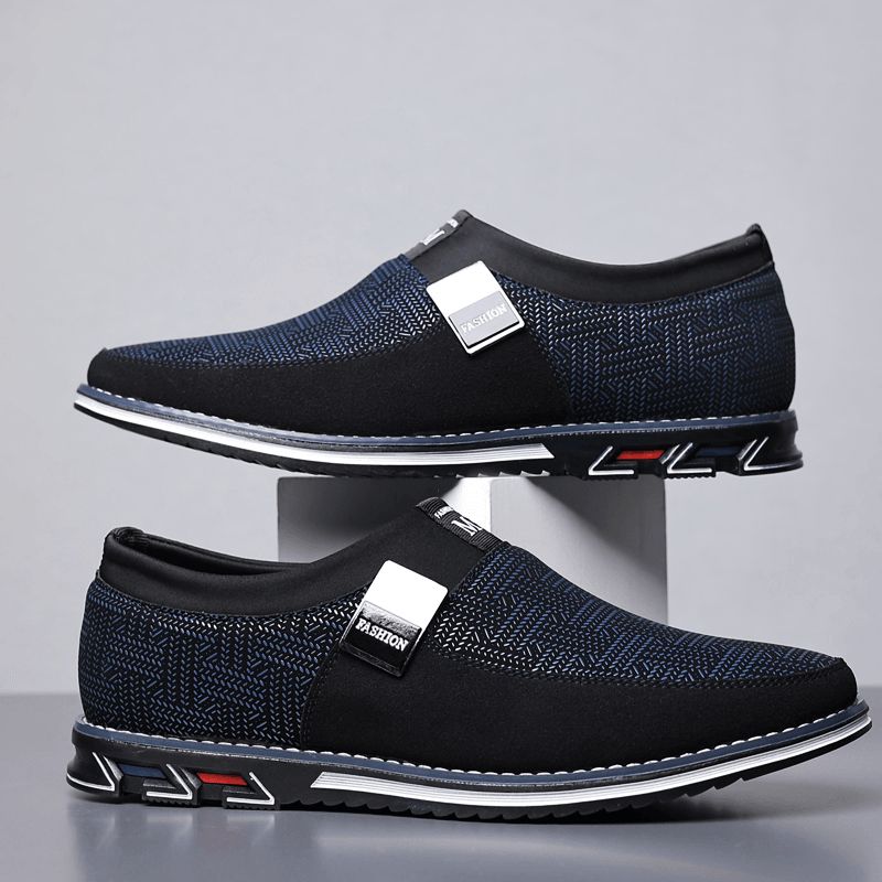 Menn Pustende Sklisikker Behagelig Myk Bunn Slip On Casual Business Loafers-Sko