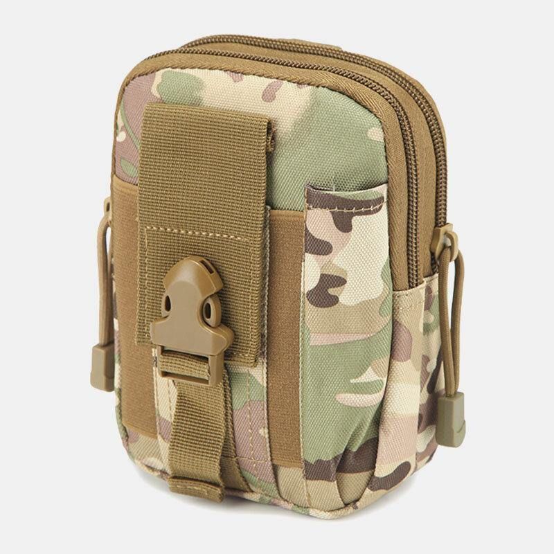 Menn Camouflages Stor Kapasitet Vanntett 6 Tommers Telefon Bag Outdoor Sport Midje Bag Tactical Bag