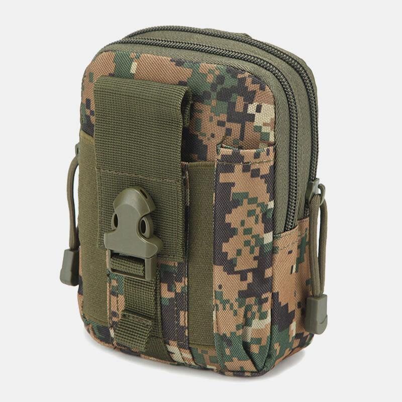 Menn Camouflages Stor Kapasitet Vanntett 6 Tommers Telefon Bag Outdoor Sport Midje Bag Tactical Bag