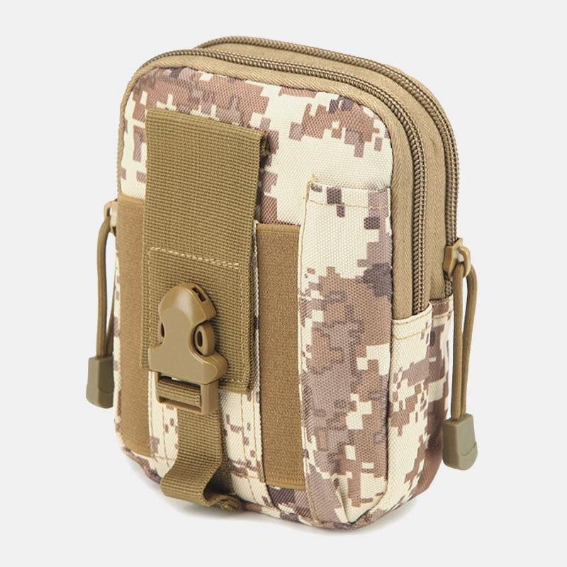 Menn Camouflages Stor Kapasitet Vanntett 6 Tommers Telefon Bag Outdoor Sport Midje Bag Tactical Bag