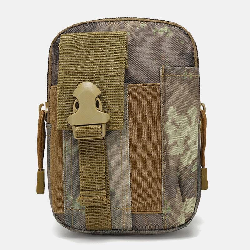 Menn Camouflages Stor Kapasitet Vanntett 6 Tommers Telefon Bag Outdoor Sport Midje Bag Tactical Bag