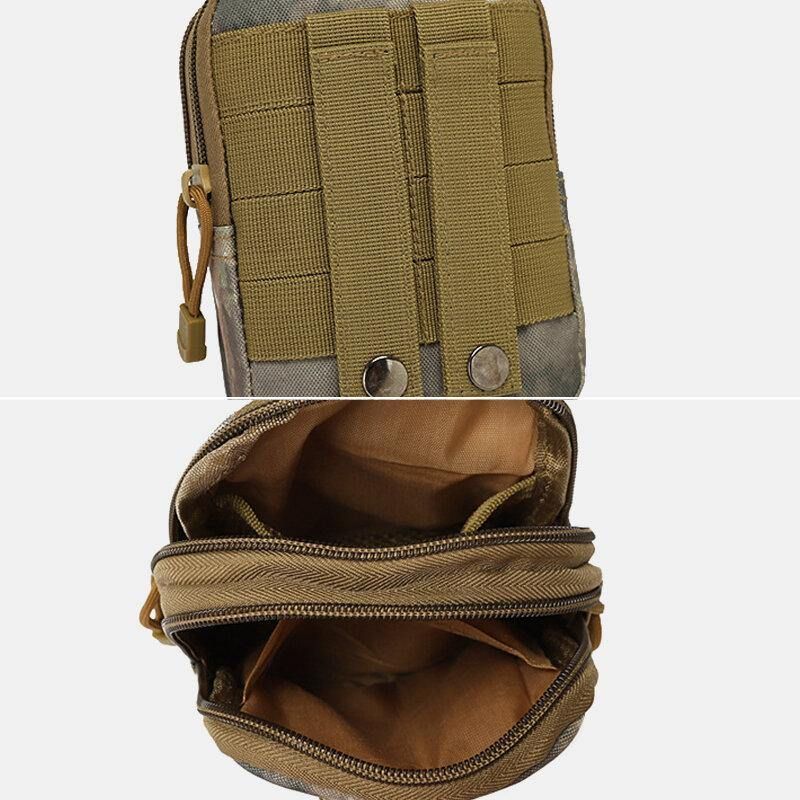 Menn Camouflages Stor Kapasitet Vanntett 6 Tommers Telefon Bag Outdoor Sport Midje Bag Tactical Bag