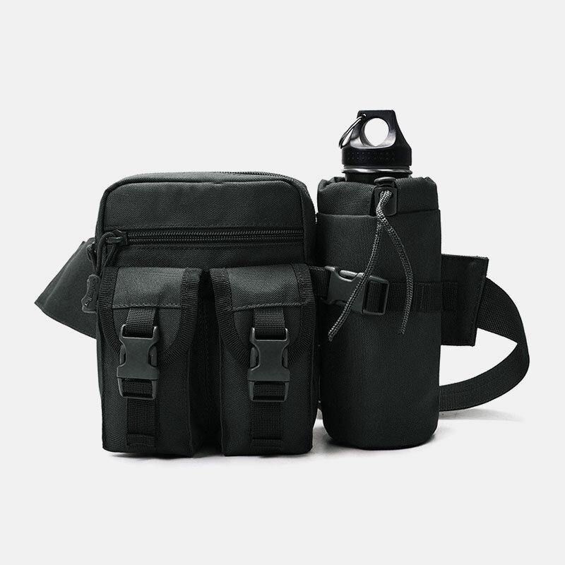 Menn Nylon Kamuflager Multifunksjon Utendørs Vannflaske Midjeveske Tactical Bag