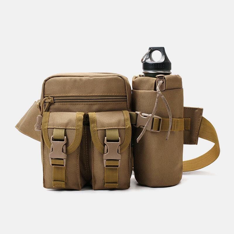 Menn Nylon Kamuflager Multifunksjon Utendørs Vannflaske Midjeveske Tactical Bag