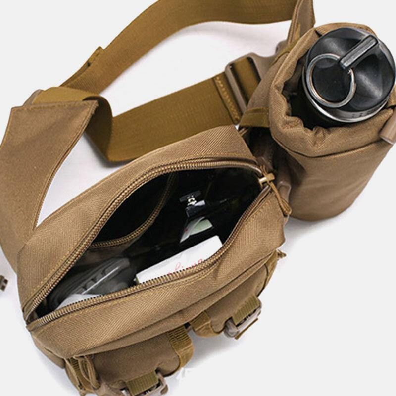 Menn Nylon Kamuflager Multifunksjon Utendørs Vannflaske Midjeveske Tactical Bag