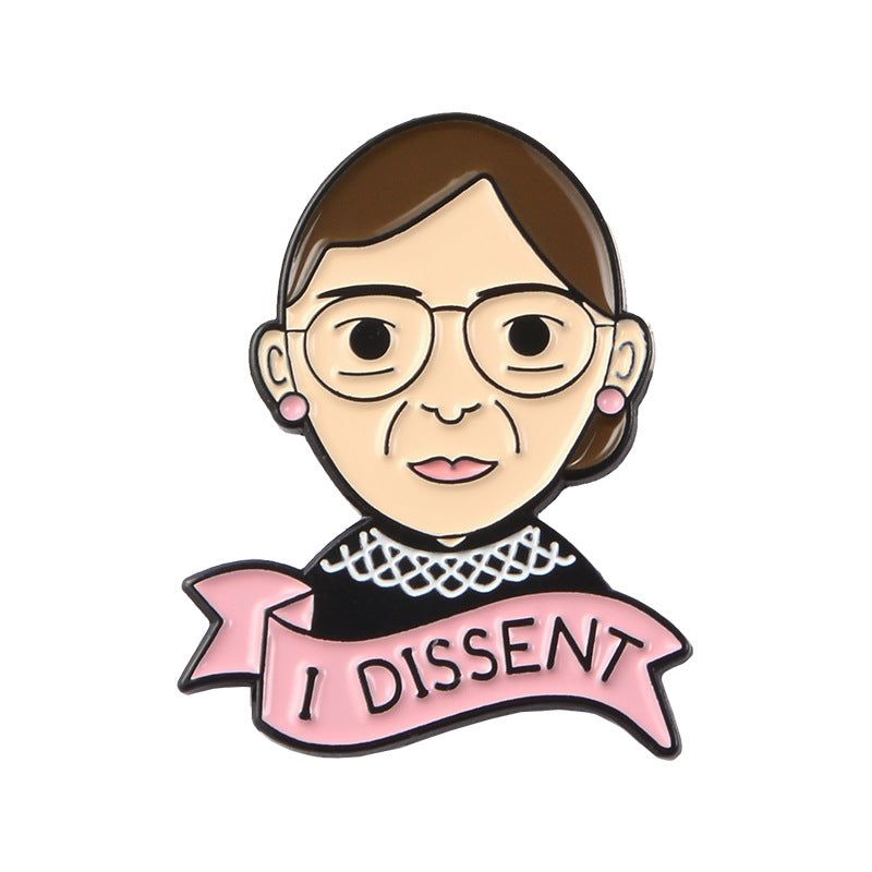 Ruth Bader Ginsburg Brosje Feminist Emblem