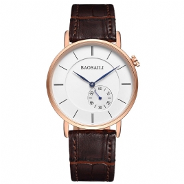 Baosaili Bsl1045 Minimalistisk Armbåndsur For Menn Ultra Thin Dial Case Kvartsklokke