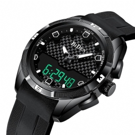 Biden 0139 Led Digital Watch Vanntett Sport Style Silikon Klokke Band Herre Armbåndsur