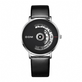 Dom M-1303 Fashion Herre Watch Creative Dial 3Atm Vanntett Kvartsklokke