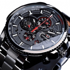 Forsining Gmt1137 Fashion Herre Watch Luminous Week Month Display Automatic Mechanical Watch