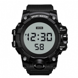Honhx 55F-783 Menn Lysende Display Stoppeklokke Vekkerklokke Mote Digital Watch