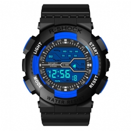 Honhx 82-666 Herre Fashion Luminous Dsiplay Stoppeklokke Sport Style Digital Watch