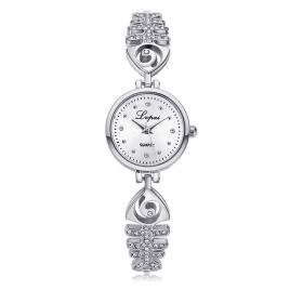 Lvpai P123 Diamond Dial Dame Armbånd Watch Full Steel Small Dial Quartz Klokker