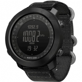 North Edge Apache2 Høydemåler Barometer Kompass Temperatur Display 50M Vanntett Utendørs Sport Digital Watch