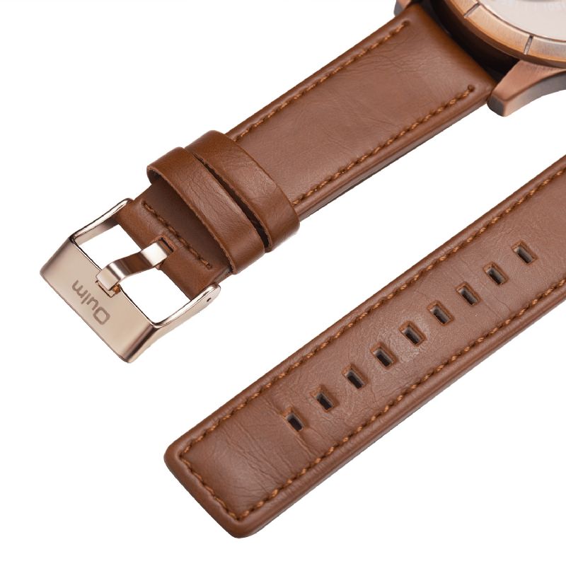 Oulm Hp6032 Big Dial Creative Herre Armbåndsur Leather Watch Band Quartz Klokker