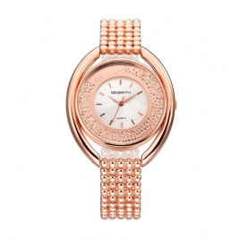 Rebirth Re079 Mote Kvinner Kvarts Klokke Dame Luksus Diamond Steel Strap Armbånd Watch