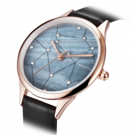 Rebirth Re086 Starry Sky Dame Armbåndsur Rose Gold Case Kvartsklokke