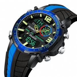 Senors Sn150 Dual Display Digital Watch Outdoor Sport Vekkerklokke Kalender Kronograf Noctilucent Waterproof Watch