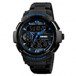 Skmei 1320 Dual Display Digital Watch Herre Chronograph Alarm Watch Mote Vanntett Sportsklokke