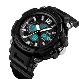 Skmei 1498 Luminous 5Atm 3Time Multi-Function Outdoor Herre Watch Dual Display Digital Watch