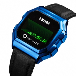 Skmei 1650 Sport Herre Watch Date Led Creative Display Vanntett Mote Digital Watch