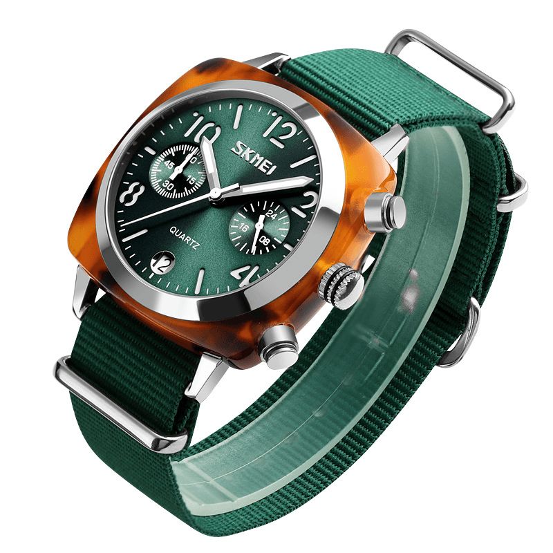 Skmei 9186 Unik Design Multi-Dial Lysende Vanntett Armbåndsur Kvarts Klokke