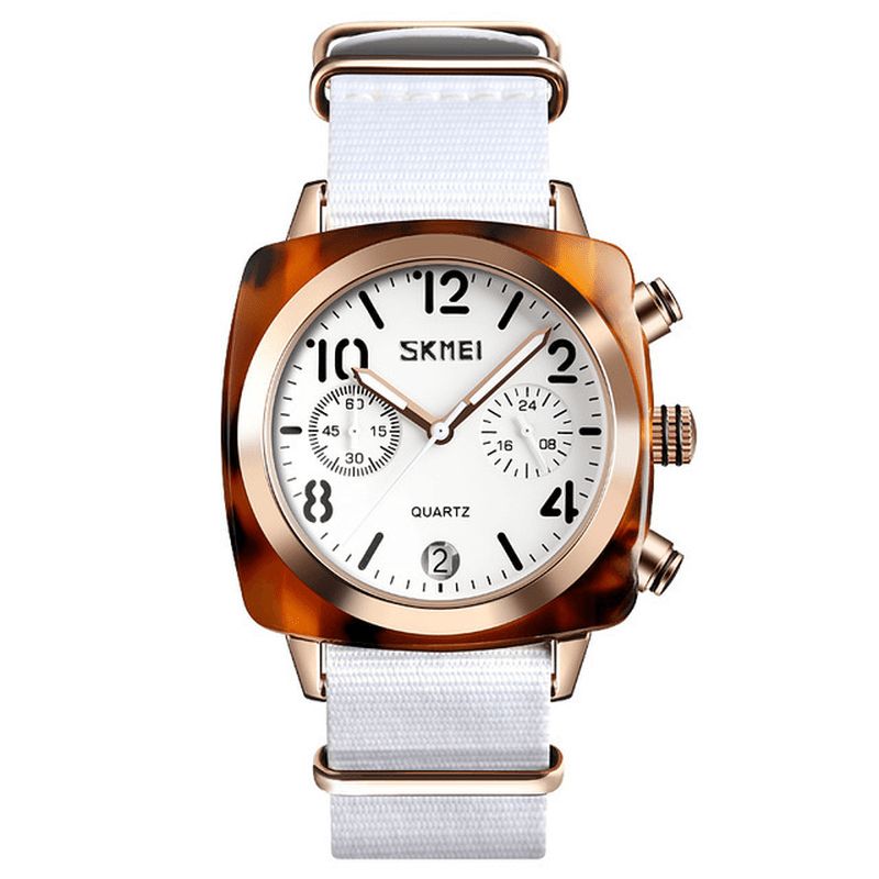 Skmei 9186 Unik Design Multi-Dial Lysende Vanntett Armbåndsur Kvarts Klokke