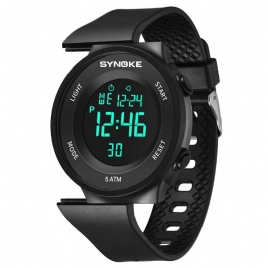 Synoke 9199 Fashion Student Watch 5Atm Vanntett Lysende Skjerm Multifunksjons Sport Digital Klokke