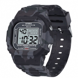 Synoke 9613 Outdoor Sport Herreklokke 3Atm Vanntett Lysende Display Digital Watch