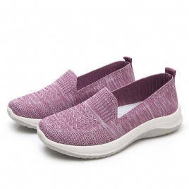 Dame Mesh Slip On Sport Soft Sole Uformelle Flate Sko