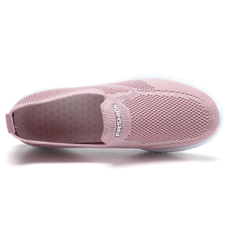 Kvinner Mesh Lukket Tå Lazy Slip On Casual Walking Sko