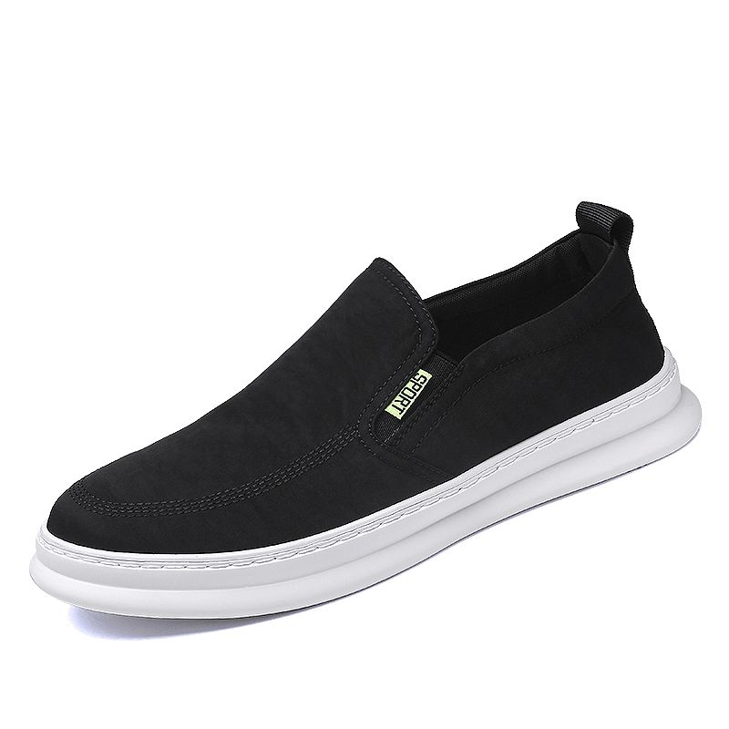 Menn Is Silk Cloth Pustende Kjøresko Slip On Skate Sneakers