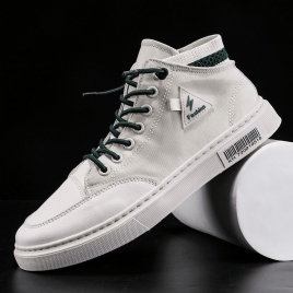 Menn Stilig Søm Lerret Comfy Pustende High Top Casual Joggesko