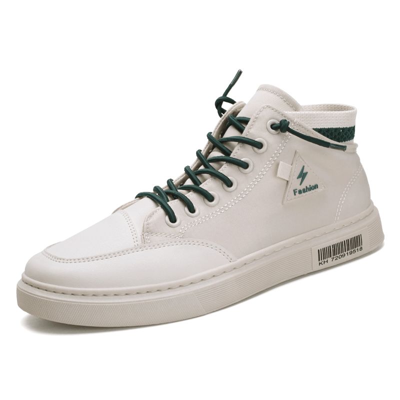 Menn Stilig Søm Lerret Comfy Pustende High Top Casual Joggesko