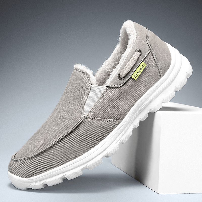 Menn Syklut Varm Behagelig Elastisk Slip-On Sport Casual Flat Sko