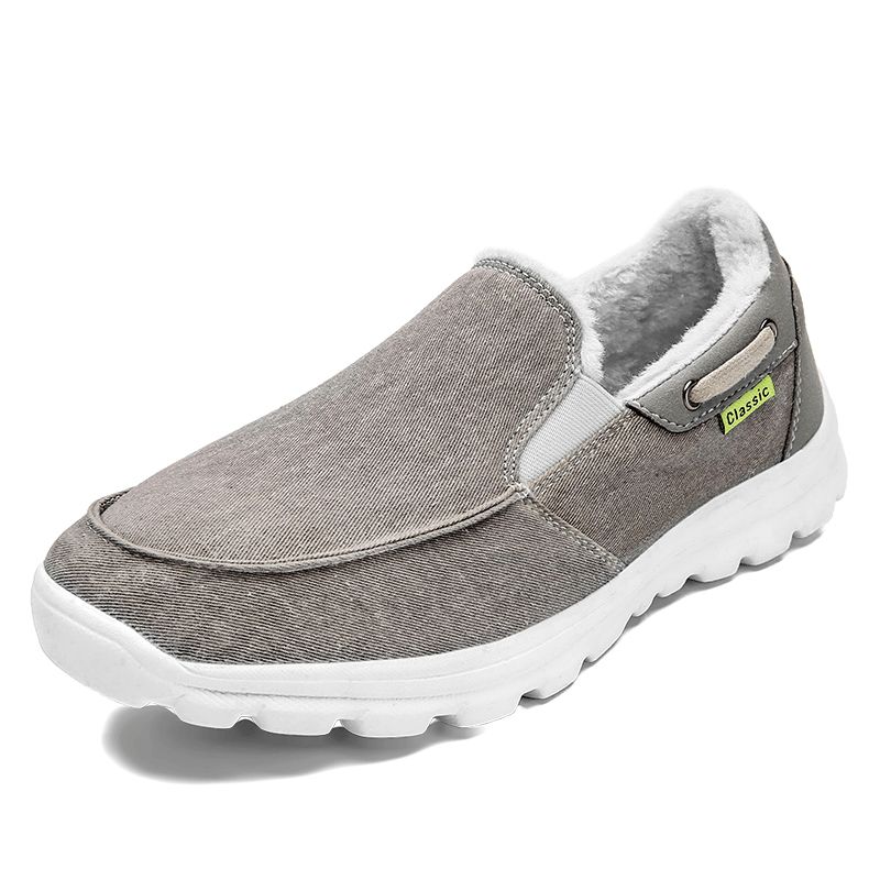 Menn Syklut Varm Behagelig Elastisk Slip-On Sport Casual Flat Sko