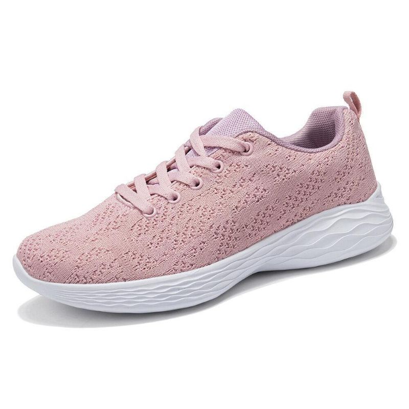 Stor Størrelse Dame Pustende Air Mesh Lace Up Running Casual Sko