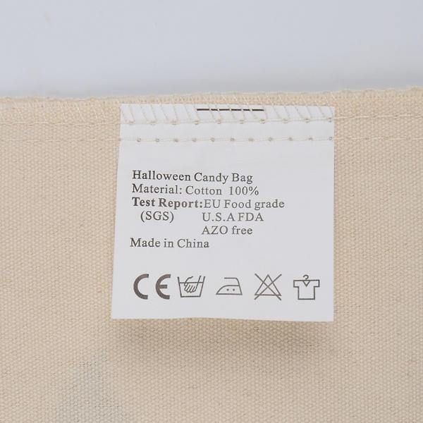 Halloween Bag Canvas Party Halloween Sekker Snøring Godteri Gaver Bag