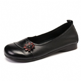 Skinnblomster For Kvinner Slip On Flate Sko Loafers Sko