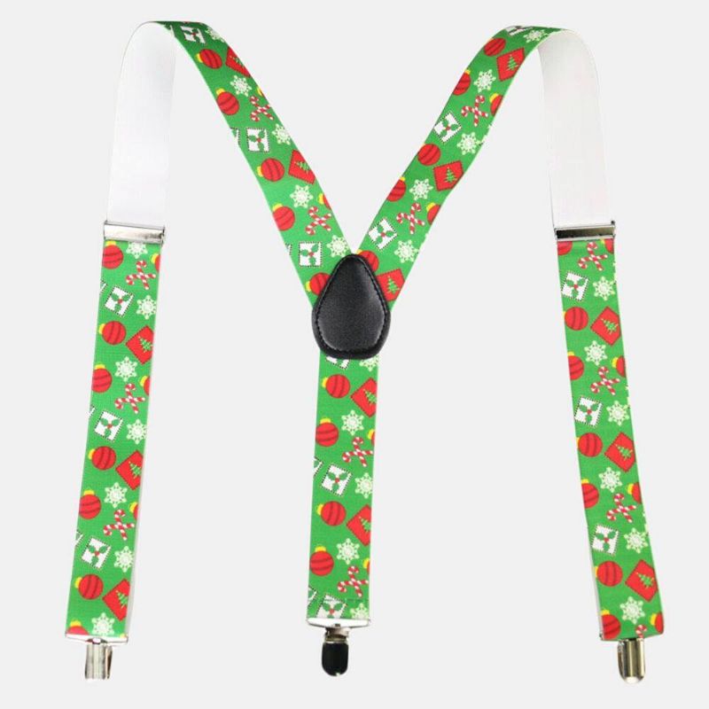 Christmas Old Man Strap Clip 3.5 Cm Bredt Suspendelbelte