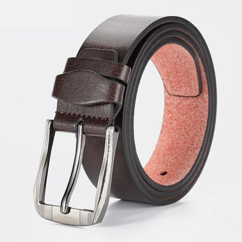 Menn Faux Leather 120Cm Pin Spenne Business Casual Fashion Skinnbukser Belte