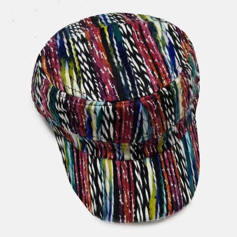 Unisex Ullregnbuefarge Blandede Farger Etnisk Stil Casual Solskjerm Baseballhatt