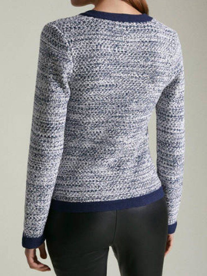 Urban Houndstooth-Genser Med V-Hals