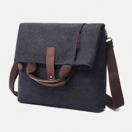 Menn Canvas Anti-Tyveri Vanntett Vintage Messenger Bag Skulderveske Crossbody Bag Håndveske